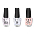 OPI - Nail Lacquer Combo - Base, Top & Rosy Future 0.5 oz - Long Lasting Formula