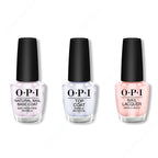 OPI - Nail Lacquer Combo - Base, Top & Rosy Future 0.5 oz - Long Lasting Formula