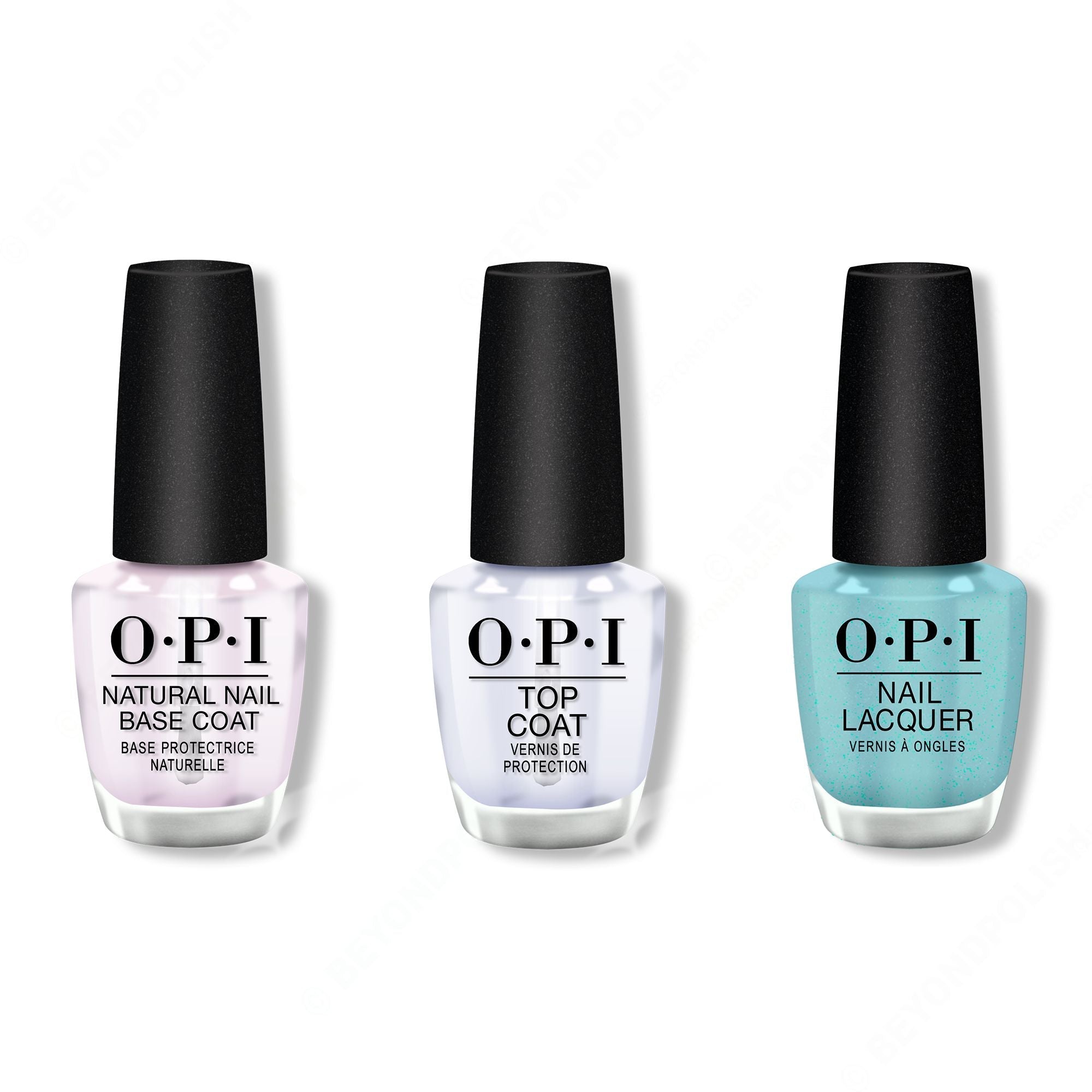 OPI - Nail Lacquer Combo - Base, Top & Sage Simulation - Long Lasting Formula
