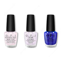 OPI - Nail Lacquer Combo - Base, Top & Scorpio Seduction - Long Lasting Formula