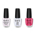 OPI - Nail Lacquer Combo - Base, Top & She's a Bad Muffuletta! 0.5 oz - Long Lasting Formula