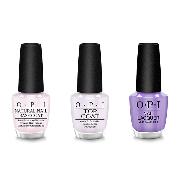 OPI - Nail Lacquer Combo - Base, Top & Skate to the Party - Long Lasting Formula