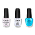 OPI - Nail Lacquer Combo - Base, Top & Sky Blue's the Limit - Long Lasting Formula