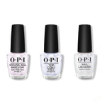 OPI - Nail Lacquer Combo - Base, Top & Snatch'd Silver - Long Lasting Formula