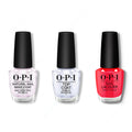 OPI - Nail Lacquer Combo - Base, Top & Spread the Cherry - Long Lasting Formula