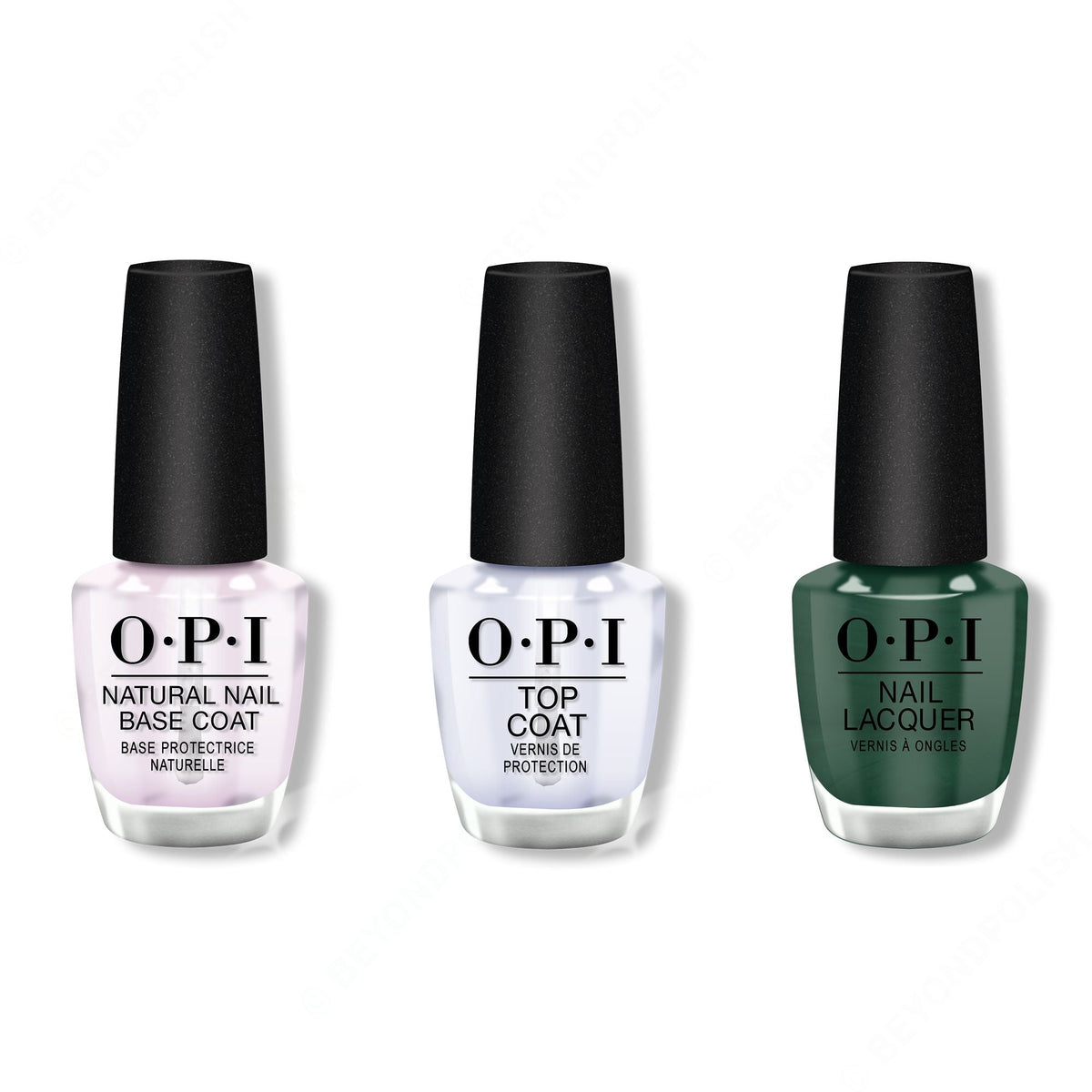 OPI - Nail Lacquer Combo - Base, Top & Stay Off the Lawn!! 0.5 oz - Long Lasting Formula