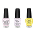OPI - Nail Lacquer Combo - Base, Top & Stay Out All Bright - Long Lasting Formula