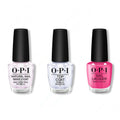 OPI - Nail Lacquer Combo - Base, Top & Strawberry Cosmo - OPIcons Spring 2026 - Long Lasting Formula