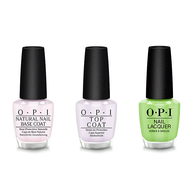OPI - Nail Lacquer Combo - Base, Top & Summer Monday-Fridays - Long Lasting Formula