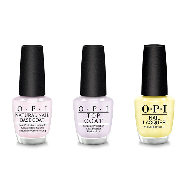 OPI - Nail Lacquer Combo - Base, Top & Sunscreening My Calls - Long Lasting Formula