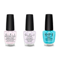 OPI - Nail Lacquer Combo - Base, Top & Surf Naked - Long Lasting Formula