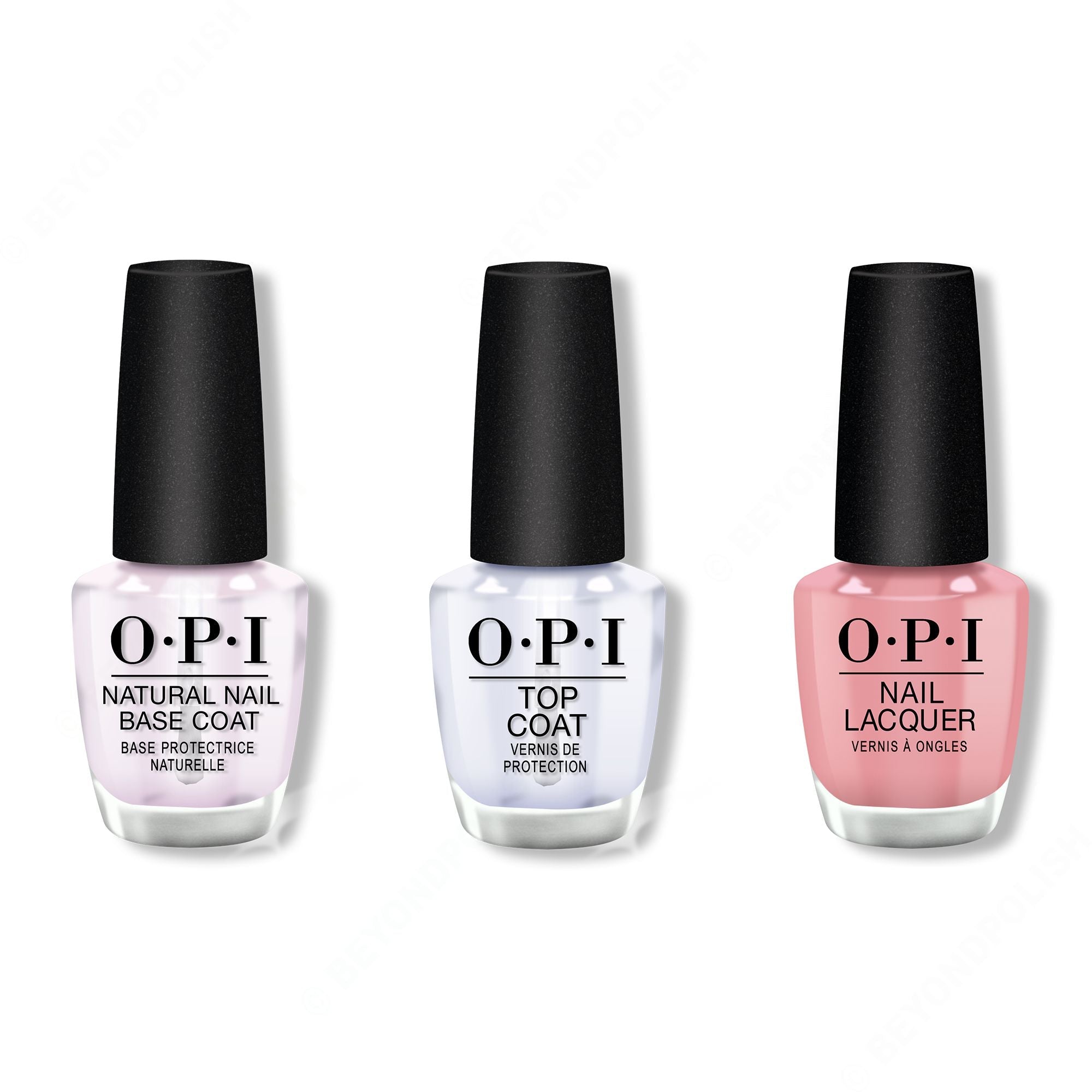 OPI - Nail Lacquer Combo - Base, Top & Suzi Calls the Paparazzi - Long Lasting Formula