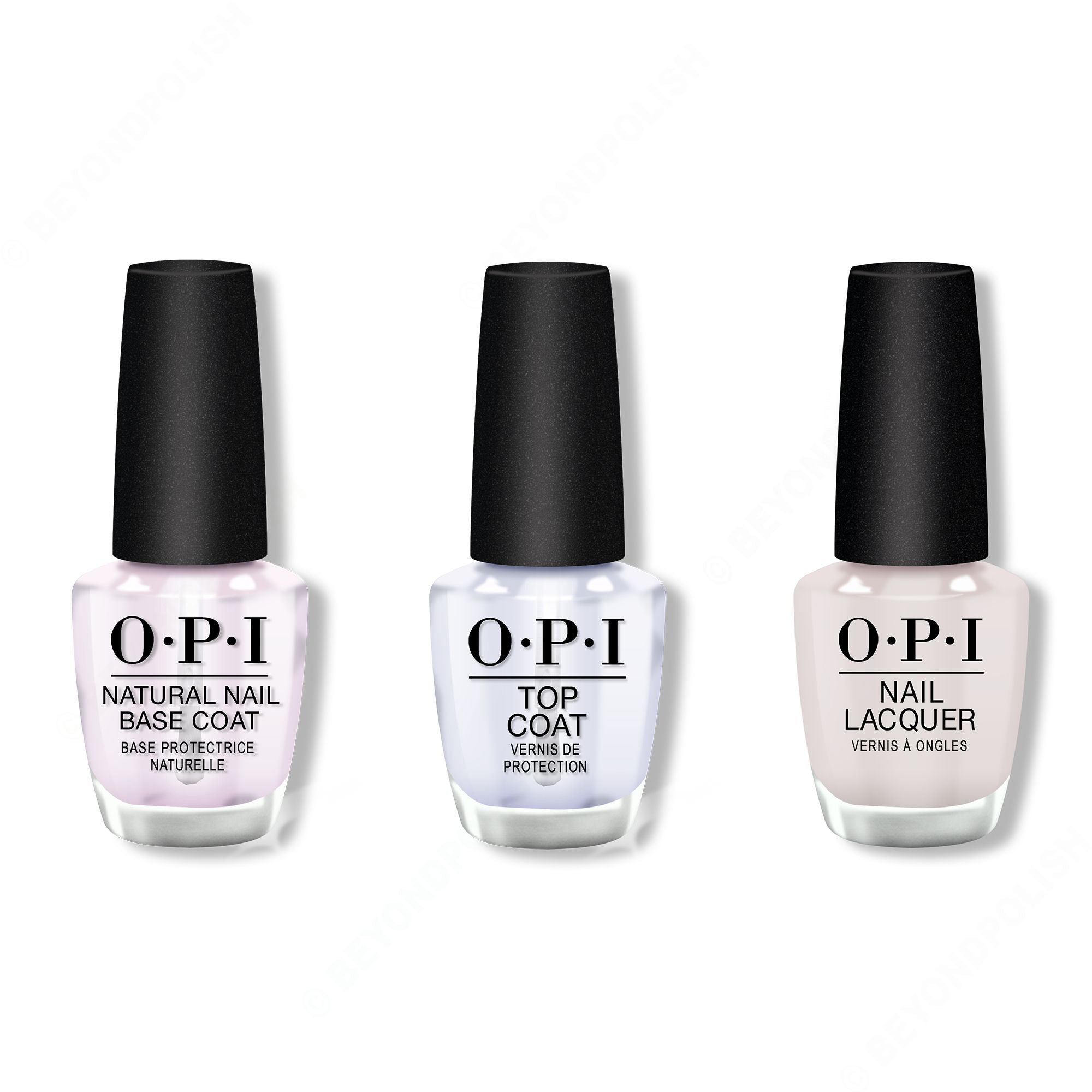 OPI - Nail Lacquer Combo - Base, Top & Suzi Chases Portu-geese 0.5 oz - Long Lasting Formula