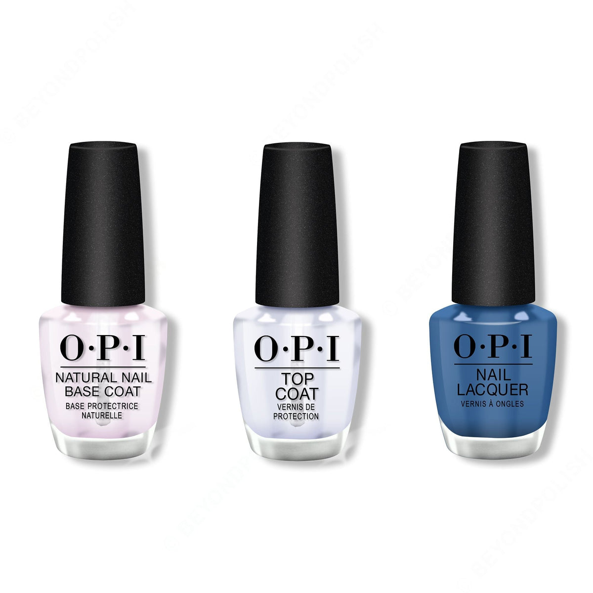 OPI - Nail Lacquer Combo - Base, Top & Suzi Takes A Sound Bath - Long Lasting Formula