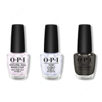 OPI - Nail Lacquer Combo - Base, Top & Suzi The First Lady of Nails 0.5 oz - Long Lasting Formula