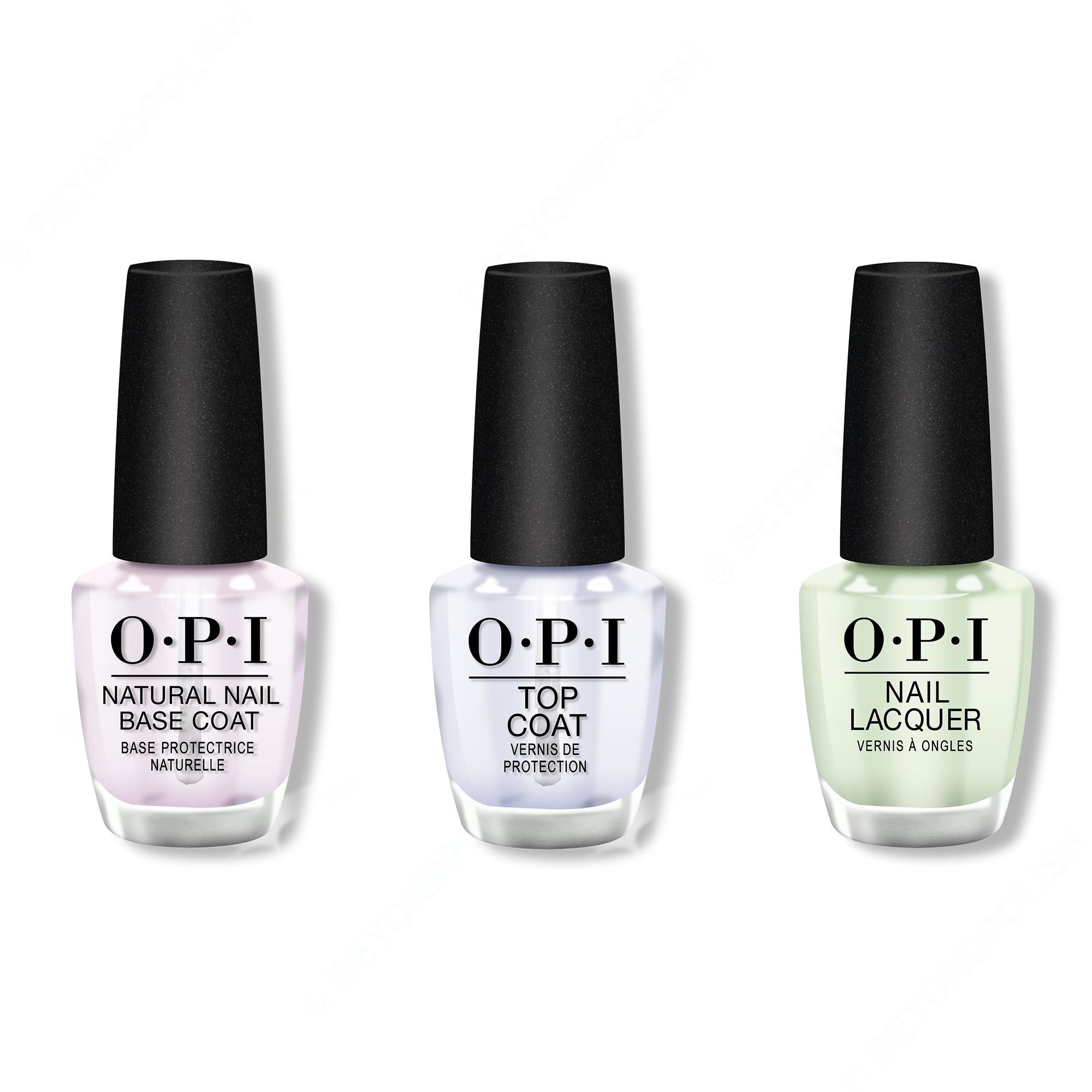 OPI - Nail Lacquer Combo - Base, Top & That's Hula-rious! 0.5 oz - Long Lasting Formula