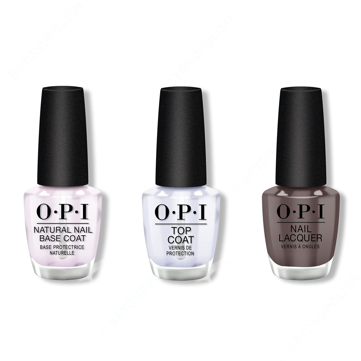 OPI - Nail Lacquer Combo - Base, Top & That's What Friends Are Thor 0.5 oz - Long Lasting Formula