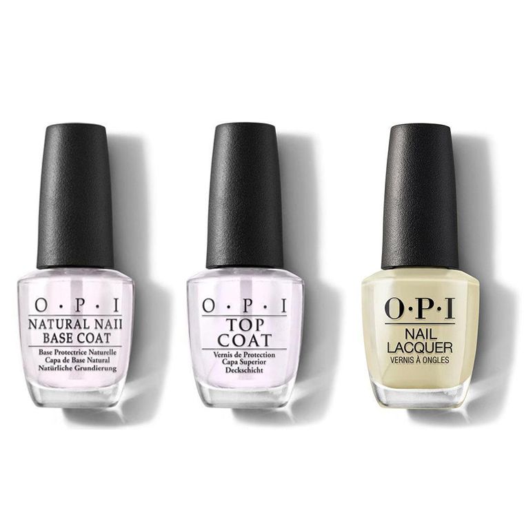 OPI - Nail Lacquer Combo - Base, Top & This Isn't Greenland 0.5 oz - Long Lasting Formula