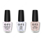 OPI - Nail Lacquer Combo - Base, Top & Throw Me a Kiss 0.5 oz - Long Lasting Formula
