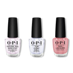 OPI - Nail Lacquer Combo - Base, Top & Tickle My France-y 0.5 oz - Long Lasting Formula