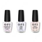 OPI - Nail Lacquer Combo - Base, Top & Tiramisu for Two 0.5 oz - Long Lasting Formula