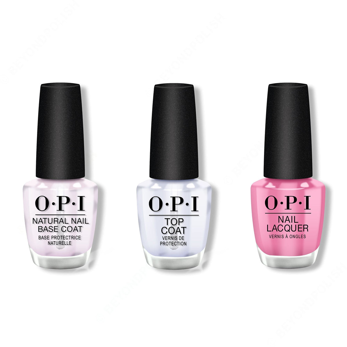 OPI - Nail Lacquer Combo - Base, Top & Two-Timing the Zones 0.5 oz - Long Lasting Formula