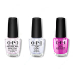 OPI - Nail Lacquer Combo - Base, Top & Ultra Violet Daze - Long Lasting Formula