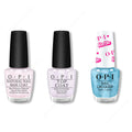 OPI - Nail Lacquer Combo - Base, Top & Yay Space - Long Lasting Formula