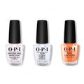 OPI - Nail Lacquer Combo - Base, Top & Your Zestination Awaits - Long Lasting Formula