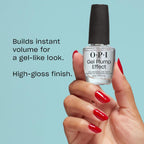 OPI Nail Lacquer - Gel Plump Effect Top Coat 0.5 oz - Long Lasting Formula