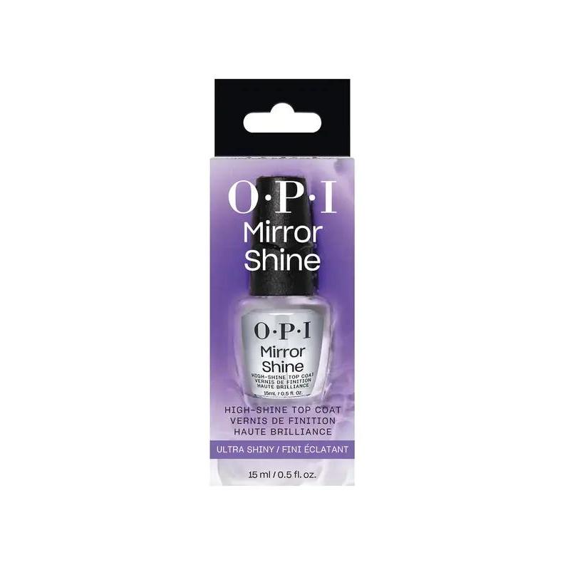 OPI Nail Lacquer - Mirror Shine Top Coat 0.5 oz - Long Lasting Formula