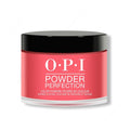 OPI Powder Perfection - Red Hot Rio 1.5 oz - Long Lasting Formula